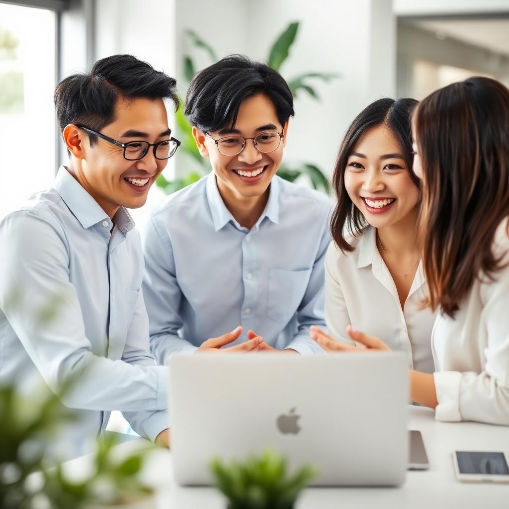打ち合わせをするLearning Nextのスタッフ